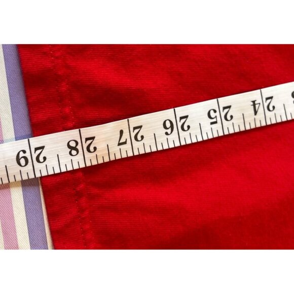 Large Red Long Sleeve T-shirt  Crew Neck 5g - Picture 8 of 10